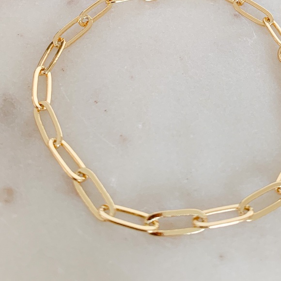 🎉HP🎉 Paper Clip Bracelet |14k Gold Filled - Picture 2 of 6